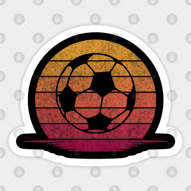 Awesome Funny Football Gift - Hobby Silhouette Sunset Design Sticker by mahmuq